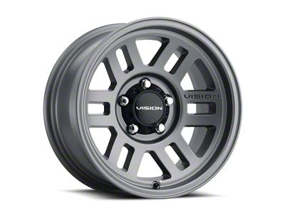 Vision Off-Road Manx 2 Overland Satin Gray 6-Lug Wheel; 17x9; -12mm Offset (24-25 Tacoma)