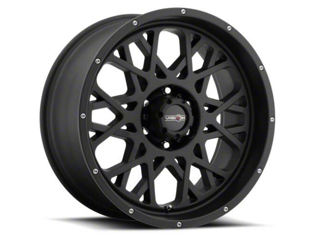 Vision Off-Road Toyota 4-Runner Rocker Satin Black 6-Lug Wheel; 18x9 ...