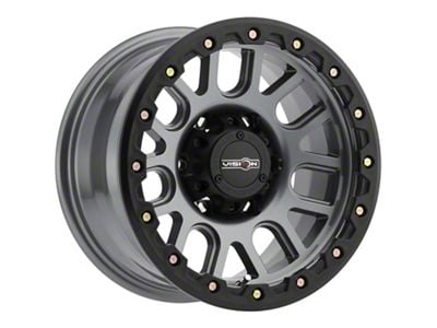 Vision Off-Road Nemesis Gunmetal 6-Lug Wheel; 17x9; -12mm Offset (10-24 4Runner)