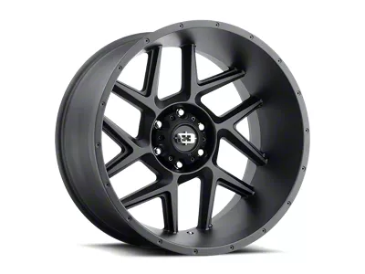Vision Off-Road Sliver Satin Black 6-Lug Wheel; 20x12; -55mm Offset (03-09 4Runner)