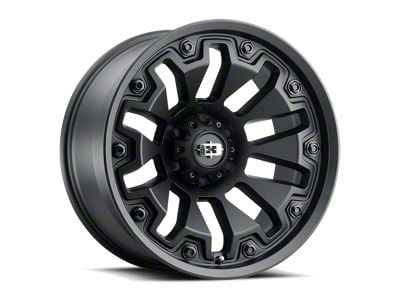 Vision Off-Road WHL Satin Black with Black Bolt Inserts 6-Lug Wheel; 20x10; -25mm Offset (03-09 4Runner)