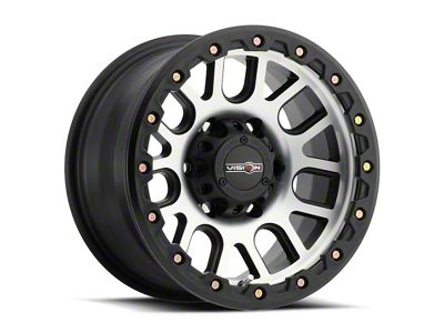 Vision Off-Road Nemesis Matte Black Machined 6-Lug Wheel; 18x9; 0mm Offset (21-25 Bronco, Excluding Raptor)