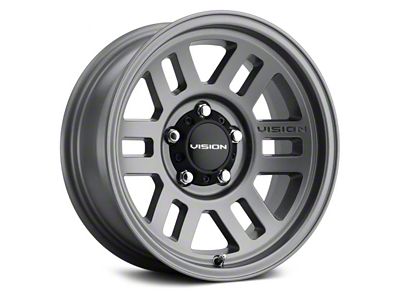 Vision Off-Road Manx 2 Overland Satin Gray 6-Lug Wheel; 17x9; 0mm Offset (22-25 Bronco Raptor)