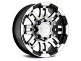 Vision Off-Road Warrior Gloss Black Machined 6-Lug Wheel; 17x8.5; 25mm Offset (22-25 Bronco Raptor)