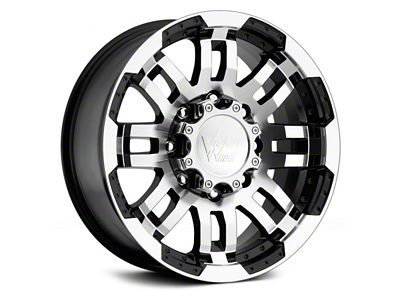 Vision Off-Road Warrior Gloss Black Machined 6-Lug Wheel; 17x8.5; 25mm Offset (22-25 Bronco Raptor)