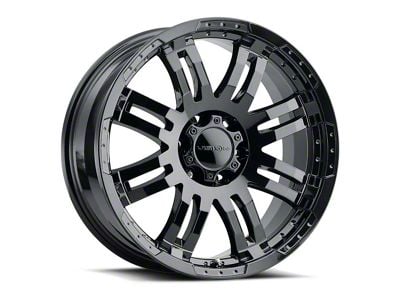 Vision Off-Road Warrior Gloss Black 6-Lug Wheel; 20x9; 18mm Offset (21-25 Bronco, Excluding Raptor)