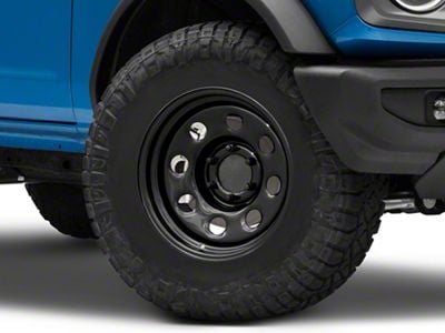 Vision Off-Road Soft 8 Gloss Black 6-Lug Wheel; 17x9; -12mm Offset (21-25 Bronco, Excluding Raptor)