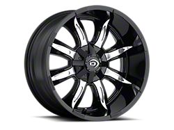 Vision Off-Road Manic Gloss Black Machined Face 6-Lug Wheel; 20x9; 12mm Offset (21-25 Bronco, Excluding Raptor)