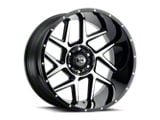 Vision Off-Road Manic Gloss Black Machined 6-Lug Wheel; 17x9; -12mm Offset (21-25 Bronco, Excluding Raptor)