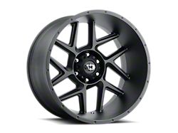 Vision Off-Road Sliver Satin Black 6-Lug Wheel; 20x12; -55mm Offset (21-25 Bronco, Excluding Raptor)