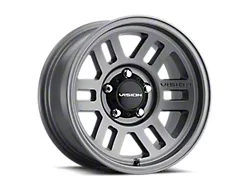 Vision Off-Road Manx 2 Overland Satin Grey Wheel; 16x8; 0mm Offset (84-01 Jeep Cherokee XJ)