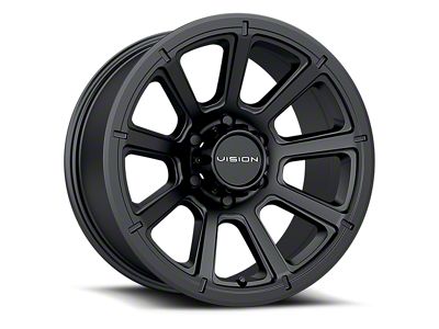 Vision Off-Road Turbine Matte Black Wheel; 15x6; 0mm Offset (84-01 Jeep Cherokee XJ)