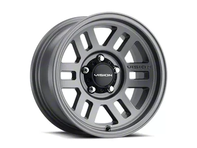 Vision Off-Road Manx 2 Overland Satin Grey Wheel; 16x8; 0mm Offset (20-25 Jeep Gladiator JT)