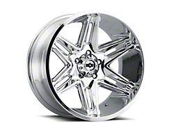 Vision Off-Road Razor Chrome Wheel; 22x12; -51mm Offset (20-25 Jeep Gladiator JT)