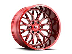 Vision Off-Road Riot Red Tint Milled Wheel; 20x12; -51mm Offset (20-25 Jeep Gladiator JT)