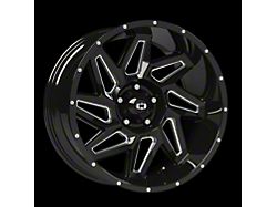 Vision Off-Road Spyder Gloss Black Milled Spoke Wheel; 17x9; 12mm Offset (20-26 Jeep Gladiator JT)