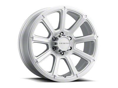 Vision Off-Road Turbine Winter Paint-Silver Wheel; 17x8.5; -6mm Offset (20-25 Jeep Gladiator JT)