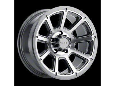 Vision Off-Road Turbine Gloss Black Machined Face Wheel; 15x6; 0mm Offset (93-98 Jeep Grand Cherokee ZJ)