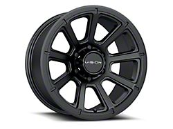Vision Off-Road Turbine Matte Black Wheel; 15x6; 0mm Offset (93-98 Jeep Grand Cherokee ZJ)