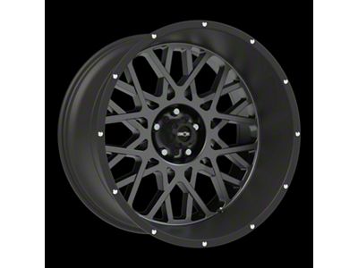 Vision Off-Road Rocker Anthracite with Satin Black Lip Wheel; 24x12; -51mm Offset (11-21 Jeep Grand Cherokee WK2)
