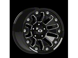 Vision Off-Road Armor Gloss Black Milled Spoke Wheel; 18x9; 12mm Offset (18-26 Jeep Wrangler JL)
