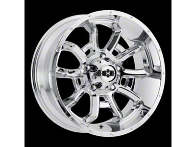 Vision Off-Road Bomb Chrome Wheel; 20x9; 10mm Offset (18-26 Jeep Wrangler JL)