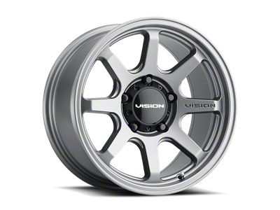 Vision Off-Road Flow Satin Gray Wheel; 17x9; -12mm Offset (07-18 Jeep Wrangler JK)