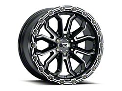 Vision Off-Road Korupt Gloss Black Milled Spoke Wheel; 20x9; 10mm Offset (07-18 Jeep Wrangler JK)