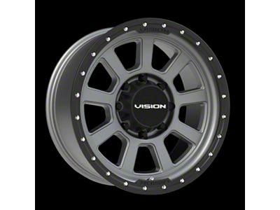 Vision Off-Road Ojos Satin Grey Wheel; 20x9; 10mm Offset (07-18 Jeep Wrangler JK)