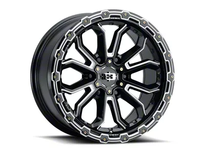 Vision Off-Road Korupt Gloss Black Milled Spoke Wheel; 17x9; 12mm Offset (76-86 Jeep CJ7)