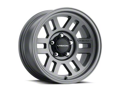 Vision Off-Road Manx 2 Overland Satin Gray Wheel; 17x9; -12mm Offset (18-25 Jeep Wrangler JL)