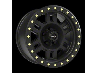 Vision Off-Road Manx Matte Black Wheel; 16x8; 0mm Offset (07-18 Jeep Wrangler JK)