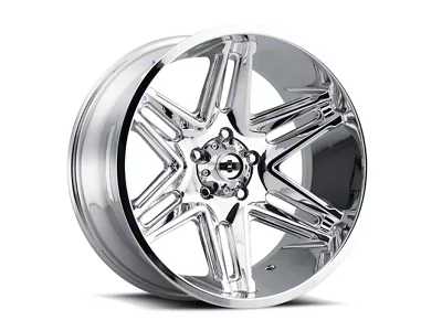 Vision Off-Road Razor Chrome Wheel; 24x12; -51mm Offset (76-86 Jeep CJ7)