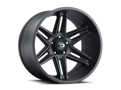 Vision Off-Road Razor Satin Black Wheel; 24x12; -51mm Offset (76-86 Jeep CJ7)