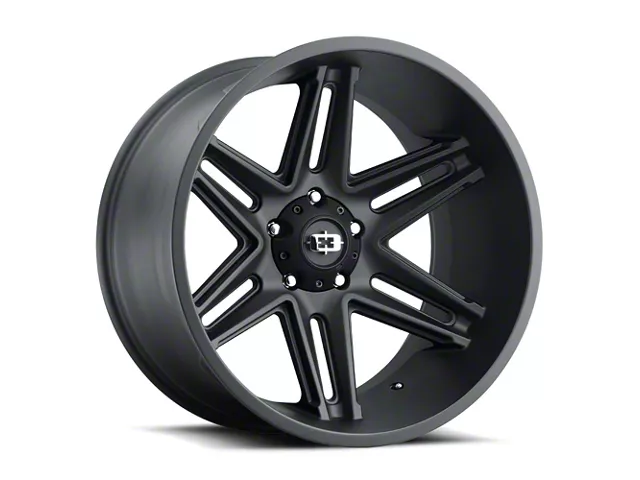 Vision Off-Road Jeep Wrangler Razor Satin Black Wheel; 24x12; -51mm ...