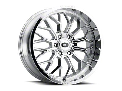 Vision Off-Road Riot Chrome Wheel; 20x9; 12mm Offset (76-86 Jeep CJ7)