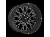 Vision Wheel Rocker Anthracite with Satin Black Lip Wheel; 20x12; -51mm Offset (18-26 Jeep Wrangler JL)