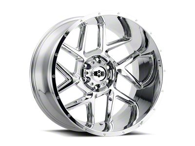 Vision Off-Road Sliver Chrome Wheel; 20x9; 12mm Offset (76-86 Jeep CJ7)