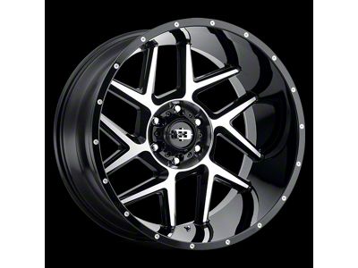 Vision Off-Road Sliver Chrome Wheel; 22x12; -51mm Offset (76-86 Jeep CJ7)