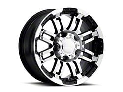 Vision Off-Road Warrior Gloss Black Machined 6-Lug Wheel; 18x8.5; 25mm Offset (16-23 Tacoma)