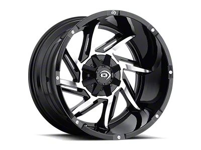 Vision Off-Road Prowler Gloss Black Machined Face 6-Lug Wheel; 18x9; -12mm Offset (24-25 Tacoma)
