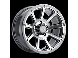 Vision Off-Road Turbine Gloss Black Machined Face 5-Lug Wheel; 15x6; 0mm Offset (05-15 Tacoma)