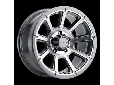 Vision Off-Road Turbine Gloss Black Machined Face 5-Lug Wheel; 15x6; 0mm Offset (05-15 Tacoma)