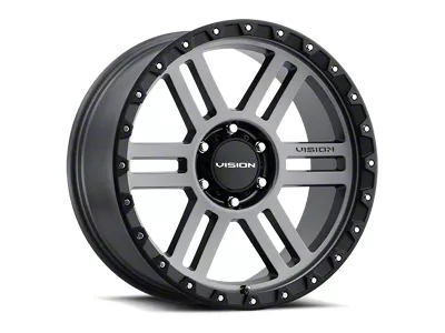 Vision Off-Road Manx 2 Satin Grey 6-Lug Wheel; 20x9; 12mm Offset (17-24 Titan)