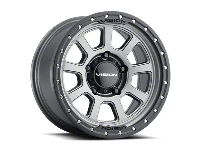 Vision Off-Road Ojos Satin Grey 6-Lug Wheel; 20x9; 12mm Offset (17-24 Titan)