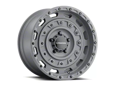 Vision Off-Road Tactical Thrashed Gunmetal 6-Lug Wheel; 20x9.5; -18mm Offset (17-24 Titan)