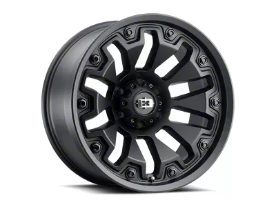 Vision Off-Road WHL Satin Black with Black Bolt Inserts 6-Lug Wheel; 20x10; -25mm Offset (17-24 Titan)
