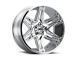 Vision Off-Road Razor Chrome 6-Lug Wheel; 20x12; -51mm Offset (16-24 Titan XD)