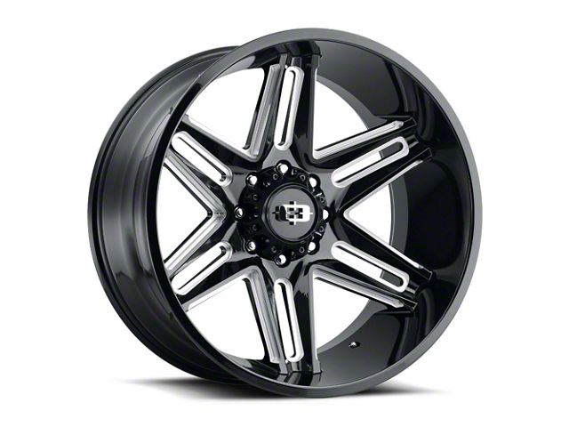 Vision Off-Road Titan XD Razor Gloss Black Milled Spoke 6-Lug Wheel ...