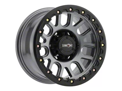 Vision Off-Road Nemesis Gunmetal 6-Lug Wheel; 17x9; -12mm Offset (22-25 Tundra)